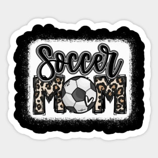 Soccer Mom Leopard Shirt Soccer Mom Sticker